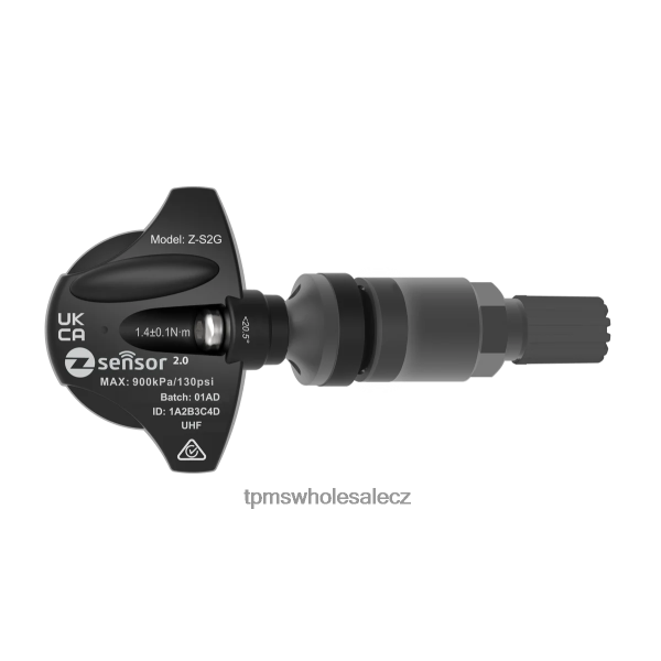 TPMS Praha - holden oe náhradní snímač tpms - oe p/n 95712232, 13598773 frekv. 433mhz DDHLR453 kovový dřík ventilu - tmavě šedý