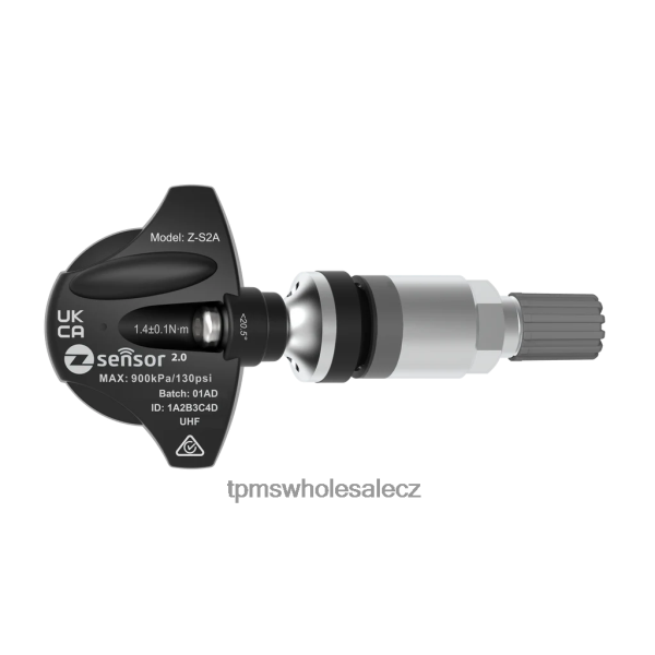 TPMS Snímač tlaku - Mazda oe náhradní tpms senzor - oe p/n bhb637140 frekv. 433mhz DDHLR4616 kovový dřík ventilu - stříbrný