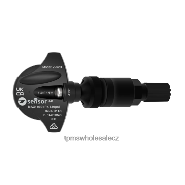 Systém monitorování tlaku v pneumatikách (TPMS) - abarth oe náhradní snímač tpms - oe p/n bhb637140 frekv. 433 MHz DDHLR4180 kovový dřík ventilu - černý